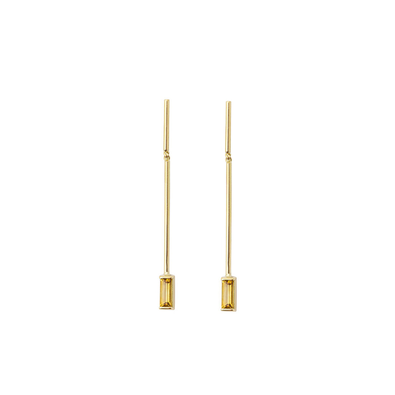 18-carat yellow gold elina earrings