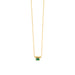 18k yellow gold emerald nora necklace