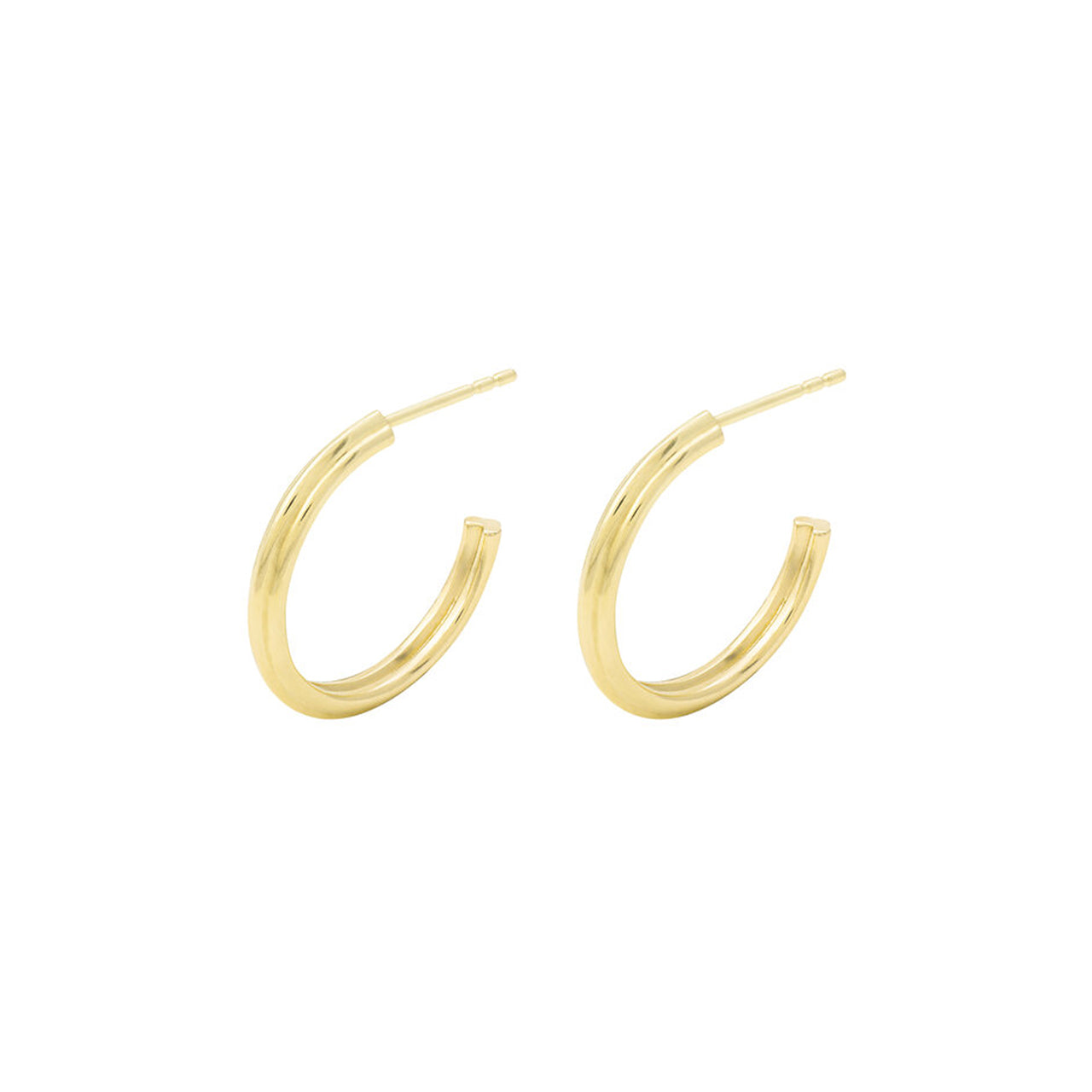 18k yellow gold esther hoops