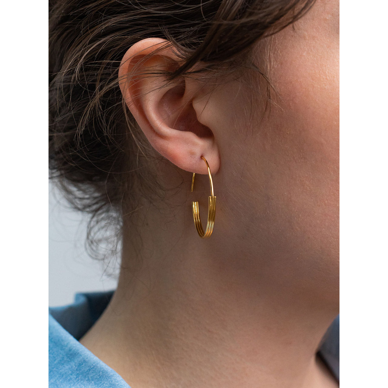 delicate hoop earrings