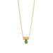 gold agate pendant necklace