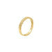 gold half textured ring