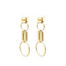 gold hoops tubes earrings
