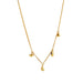 goldplated line dance necklace