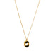 goldplated necklace Oh Oh with onyx