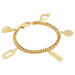 gold playful charm bracelet