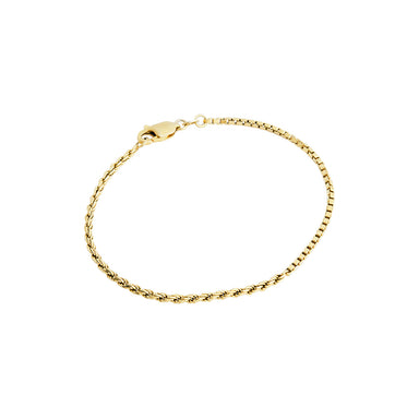 gold subtle link bracelet