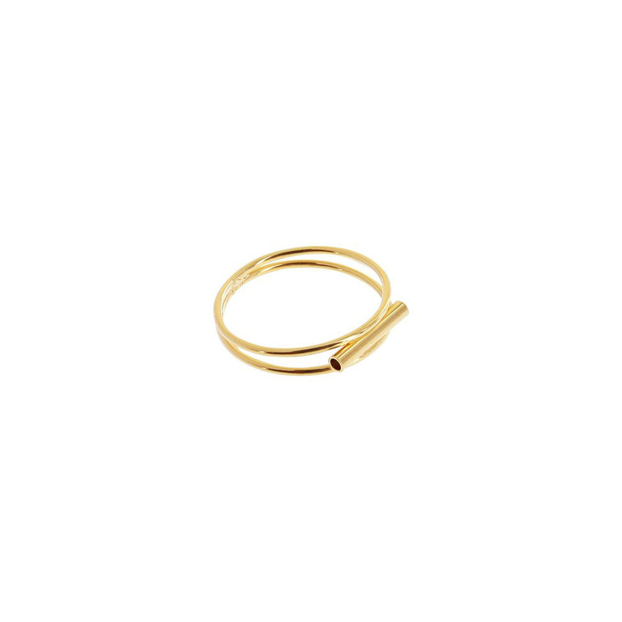 gold tube ring