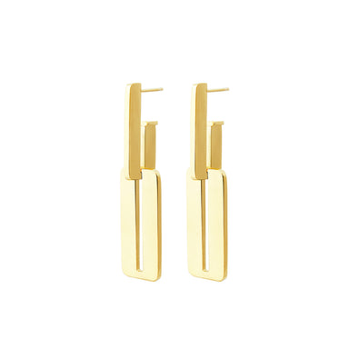 goldplated bracket earrings