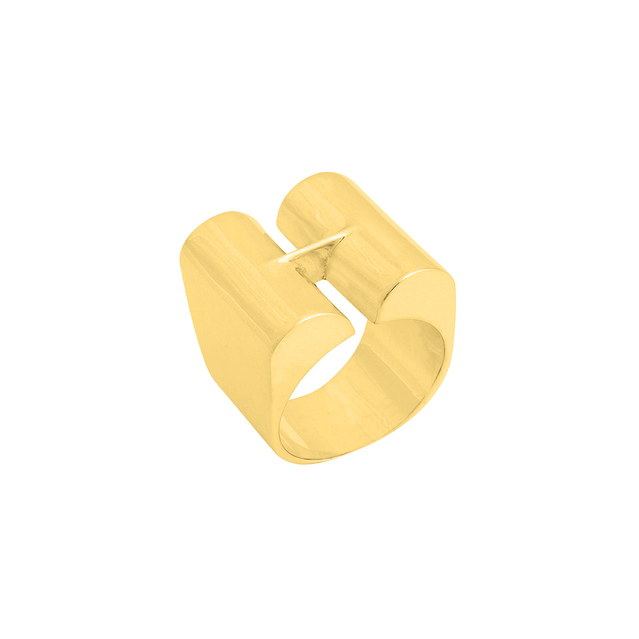 goldplated caps ring