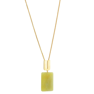 goldplated tilde necklace with aventurine