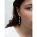 chain-link agate earrings