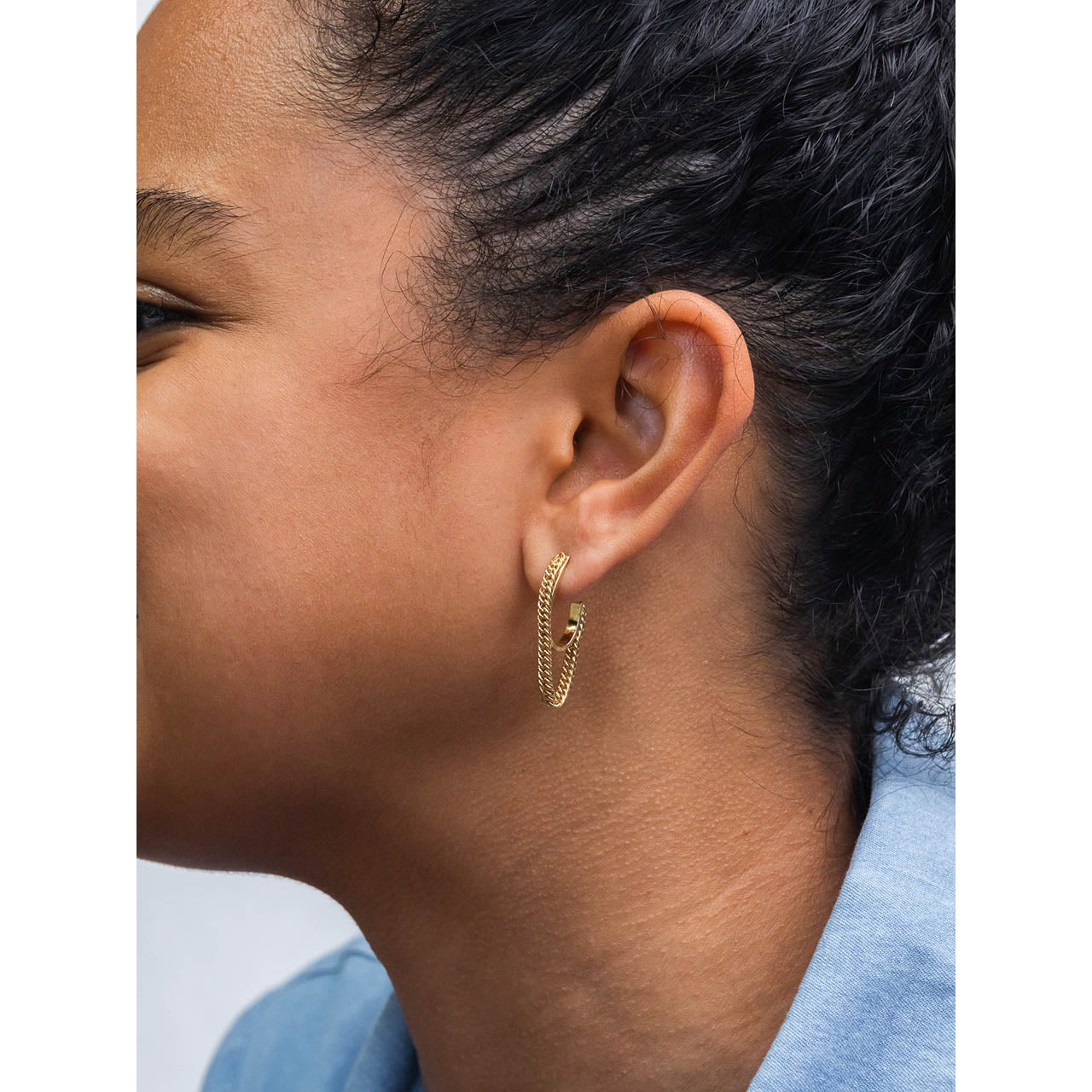 semi flex hoops earrings