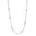 silver playful chain necklace