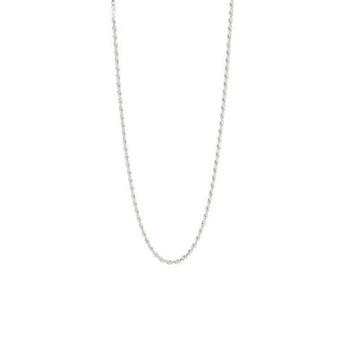 silver subtle link necklace
