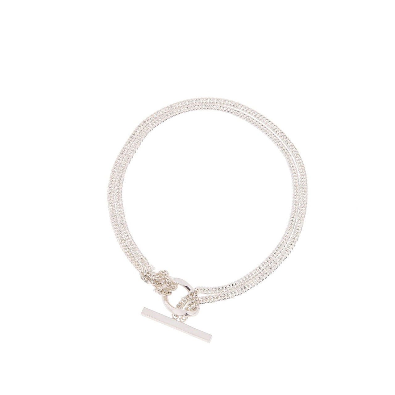 silver t-lock bracelet