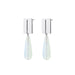 silver tilde drop earrings with opalite